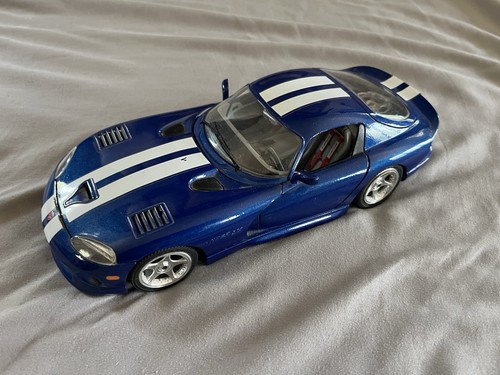 Blue dodge viper gts - viper, 1:18